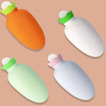Carrot-Shaped Silicone Water Injection Warm Water Bag Winter Leak-Proof And Explosion-Proof Hand Warmer, Orange, White Pink, White Green, Light Green
