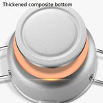 Fryer Pot Household Non-Stick Pan Temperature Control Mini Frying Pot, 20cm