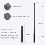 Extension Rod Stabilizer Dedicated Selfie Extension Rod for G5 / SPG / WG2 Gimbal, YC573A