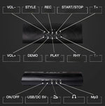 Hand-Rolled Drum Set Color Electronic Drum Lithium Battery Rechargeable Silicone Drum Set, MD862C