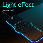 RGB01 10W Wireless Charging Mouse Pad  RGB Luminous Mouse Pad, Size: 800 x 300 x 4mm