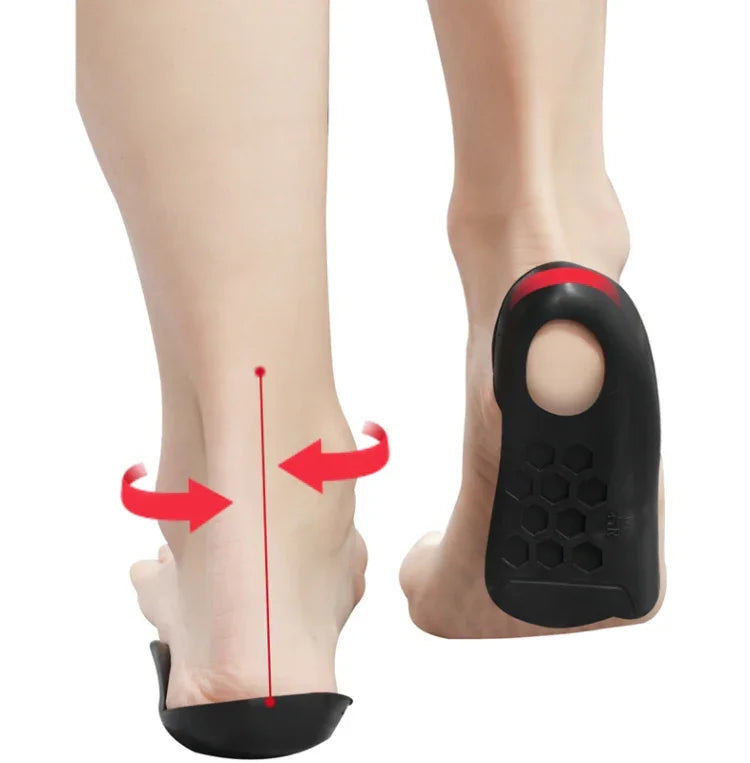 Flat Foot Orthopedic Insole Arch Collapse Support Pad Adult And Child Foot Valgus Orthosis, L (White)