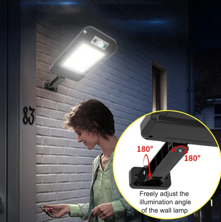 Solar Wall Light Outdoor Waterproof Human Body Induction Garden Lighting Household Street Light, 6 x 20LED, 4 x 32LED, 8 x 16LED, 6 x 25COB, 4 x 40COB, 8 x 20COB, 6 x 20LED With Remote Control, 8 x 16LED With Remote Control, 4 x 32LED With Remote Contr...