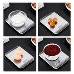 Stainless Steel Small Food Electronic Scale Kitchen Portable Baking Electronic Scale, 5kg/1g (Battery Model White), 5kg/1g (Battery Model Black), 10kg/1g (Battery Model White), 5kg/1g (Rechargeable White), 10kg/1g (Rechargeable White)