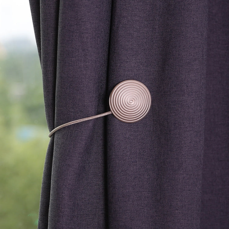 E003 Metal Curtain Magnetic Buckle Strap Curtain Clip Bedroom Living Room Free Perforated Curtain Buckle, Gold, Silver, Blu Ancient, Red Ancient