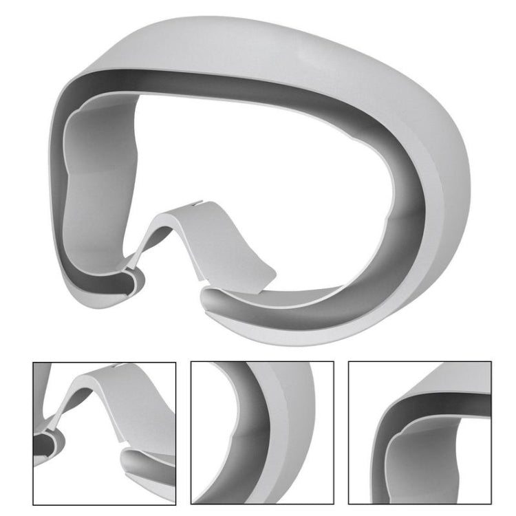 For Pico 4 VR Goggles Eye Pads  Silicone Protective Cover, For Pico 4 Eye Pads (Light Gray)