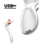 Electric Scrubber Make-Up Brush Cleaning Machine Automatic Dryer USB Rechargeable Make-Up Brush Cleaner, White, Black