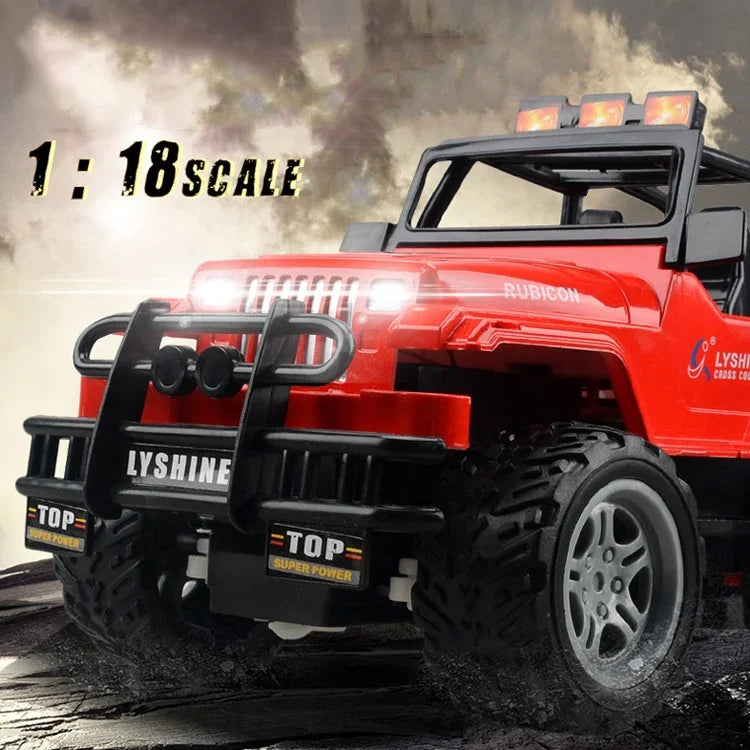 Electric Children Four-Way Remote Control Car Toy Model Toy, 1:18, Red SUV 6061