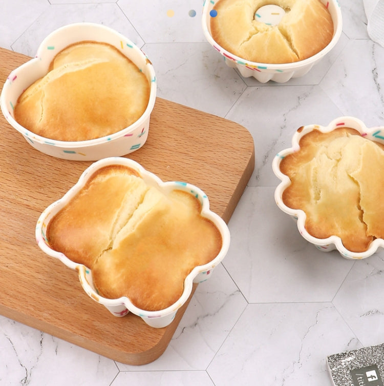 Creative DIY Silicone Cake Cup Muffin Cup Baking Mold,Style: Bear  (Macron Pink), Flower-shaped  (Macron Green), Flower-shaped (Macron Pink), Flower-shaped  (Candy Color), Hollow  (Macron Cyan), Hollow  (Macron Pink), Hollow  (Candy Color)             ...