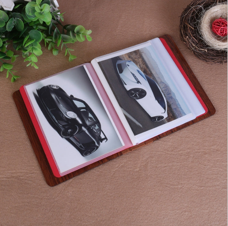 6-Inch 32 Sheets Wooden DIY Photo Album Creative Gift, 1314, Grow Up, Happiness, Baby Love, Love For You, The Story Of Time, Forever, Photo Album, I love You, I Am On My Way, Fawn, Pickup Light Stream Shadow