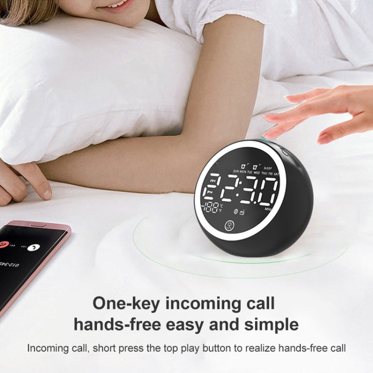 X10 Multifunctional Bluetooth Speaker LED Night Light Alarm Clock Bluetooth Speaker, Support TF Card & AUX & FM Radio, US Plug, EU Plug, UK Plug