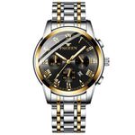 FNGEEN 4006 Men Automatic Mechanical Watch Waterproof Quartz Watch, Gold Blue Surface, Gold Black Surface, Gold White Surface, White Steel White Surface, White Steel Black Surface, White Steel Blue Surface, Black Steel Black Surface