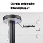 BC965 Student Eye Protection USB Waterproof LED Table Lamp Bedside Bar Table Lamp, Black, White Storage, Ink Marble Pattern