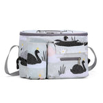 Multifunctional Baby Stroller Hanging Bag Baby Supplies Storage Bag, Little White Horse, Flower Mushroom, Swing Bear, Yellow Alpaca, Black Swan