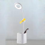 WS-8010 LED Fan Desk Lamp Bedside Desk USB Folding Desk Lamp, Water Drop, Ring, Pen Holder White Fan Blade, Pen Holder Yellow Fan Blade, Pen Holder Blue Fan Blade, Pen Holder Green  Fan Blade