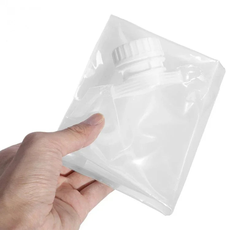 Foldable Water Bag Outdoor Sports Camping Hiking Storge Water Bucket Picnic Water Container Lifting Carrier Water Bag, 5L, 10L, 15L