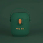 2 PCS YOLE KID Baby Milk Powder Box Large-Capacity Portable Out-Packing Gimi Powder Box Baby Food Supplement Storage Sealed Tank, Mustard Yellow, Matcha Green, Olive Green, Peacock Blue, Cinnabar Red, Rouge Powder