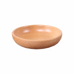 Round Fruit Plate Salad Bowl Thick Wood Dried Fruit Plate Fruit Sushi Plate, 15cm, 20cm, 25cm, 30cm