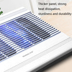 NUOXI T10 Laptop Radiator Multi-File Adjustment Aluminum Alloy Bracket, Black, Silver