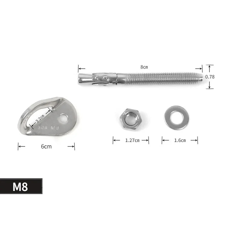XINDA Rock Bullet Expansive Nails Hanging Tablet Stainless Steel Cave Climb Nail, M8 Climb Nail, M10 Climb Nail