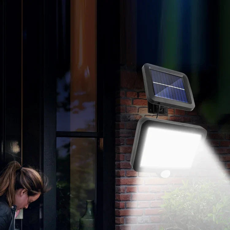 Solar Separated Wall Lamp Outdoor Courtyard Waterproof Human Body Induction Light, 128 COB