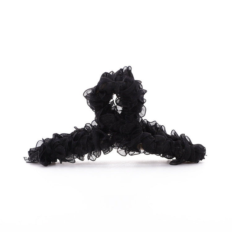 Resin Material Spring Hair Clip, Colour: 25 Yellow Net Yarn, 20 Black Net Yarn, 21 Pink Net Yarn, 22 Lake Blue Net Yarn, 23 Light Purple Net Yarn