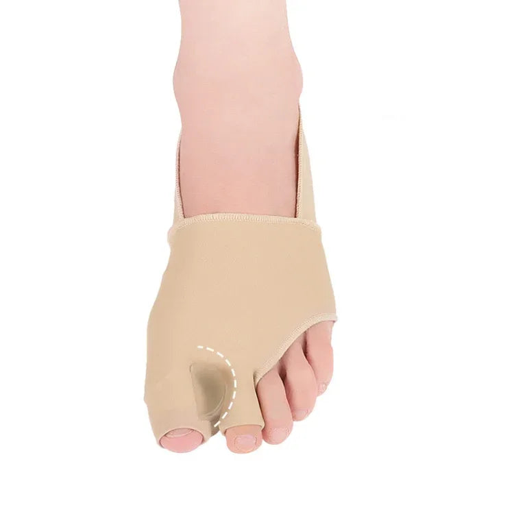 Two Toes Split Toe Guard Foot Cover Toe Separation Thumb Varus Correction Foot Cover,Style:, Outer Leakage Complexion S (35-40), Outer Leakage Complexion L (40-45), Inner Package Complexion S (35-40), Inner Package Complexion L (40-45)
