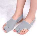 Two Toes Split Toe Guard Foot Cover Toe Separation Thumb Varus Correction Foot Cover,Style:, Outer Leakage Complexion S (35-40), Outer Leakage Complexion L (40-45), Inner Package Complexion S (35-40), Inner Package Complexion L (40-45)