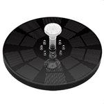 Colorful Lamp Battery Solar Fountain Floating Landscape Fountain, Colorful Lamp Fountain
