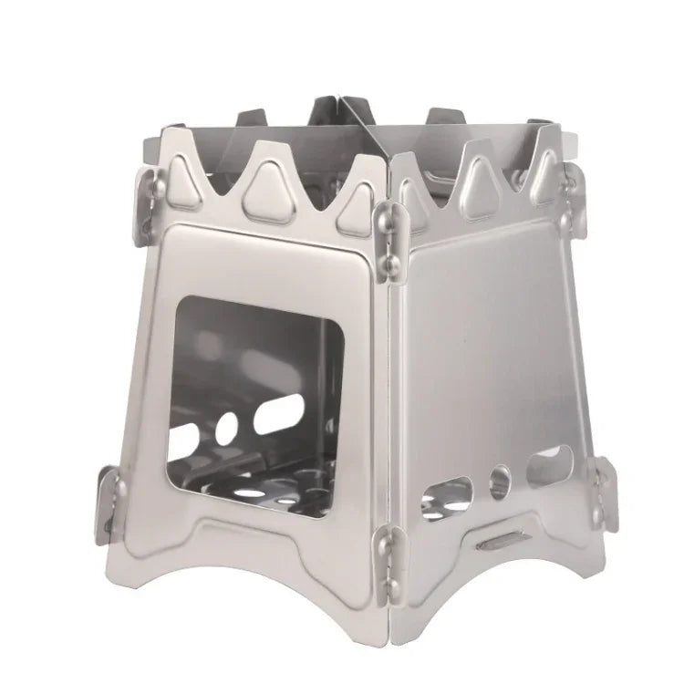 Stainless Steel Picnic Stove Wilderness Survival Foldable Stove, Foldable Stove