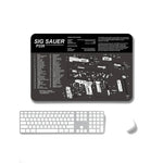 2 PCS Heat Transfer Non-Slip Single-Sided Office Gaming Mouse Pad, 2mm, 3mm, 4mm, 5mm