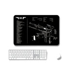 2 PCS Heat Transfer Non-Slip Single-Sided Office Gaming Mouse Pad, 2mm, 3mm, 4mm, 5mm