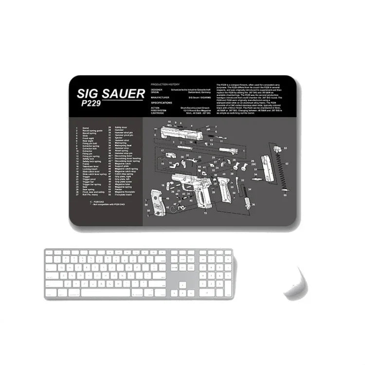 2 PCS Heat Transfer Non-Slip Single-Sided Office Gaming Mouse Pad, 2mm, 3mm, 4mm, 5mm