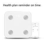 8066 Smart Body Fat Electronic Scale Home Bluetooth Weight Scale, Battery Style(White), Charging Style(White)
