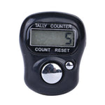 10 PCS Plastic Finger Counter Manual Ring Style Mini Electronic Counter, Random Colour Delivery, 10PCS Random Colour
