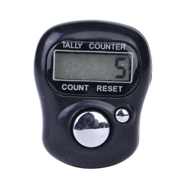 10 PCS Plastic Finger Counter Manual Ring Style Mini Electronic Counter, Random Colour Delivery, 10PCS Random Colour