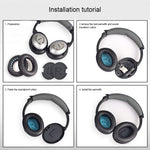 2 PCS Headset Sponge Cover For BOSE QC15 / QC2 / QC25 / AE2 / AE2i, Print Color + Blue LR, White + Blue LR, Print Color + Black, Black + Black, White + Black, Print Color + Gray, Khaki  + Gray, Coffee  + Gray, White  + Gray, Gray  + Gray               ...