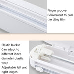 Suction Cup Type Cling Film Cutter Household Plastic Wrap Adjustable Storage Cutting Box, Suction Cup Cling Film Cutter