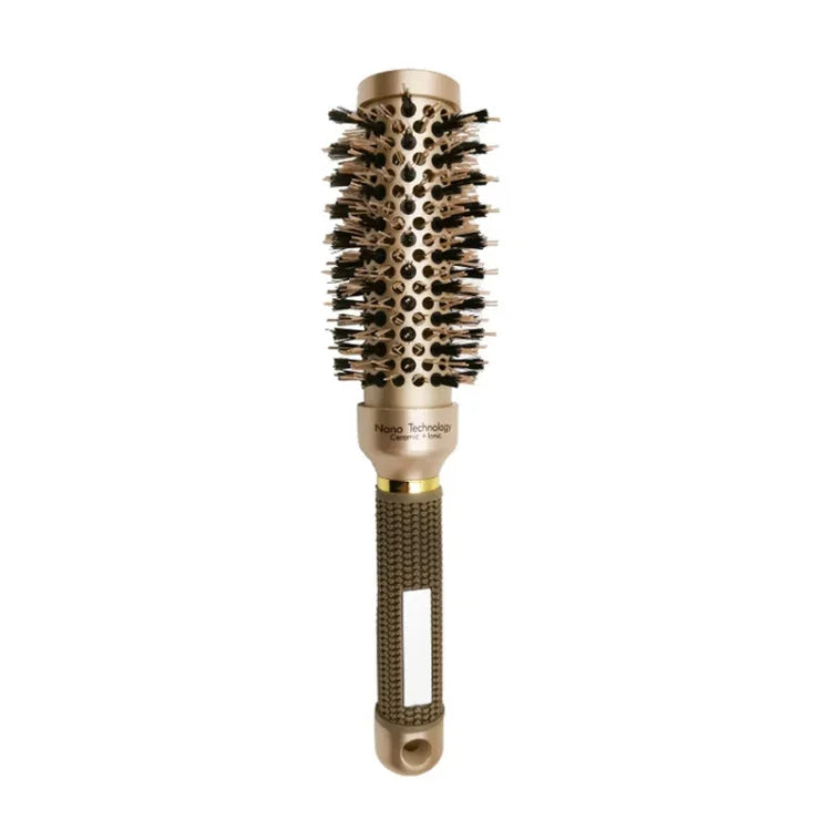 High Temperature Resistant Ceramic Bristles Roller Comb Nylon Needle Cylinder Curling Comb, 25, 32, 45, 53