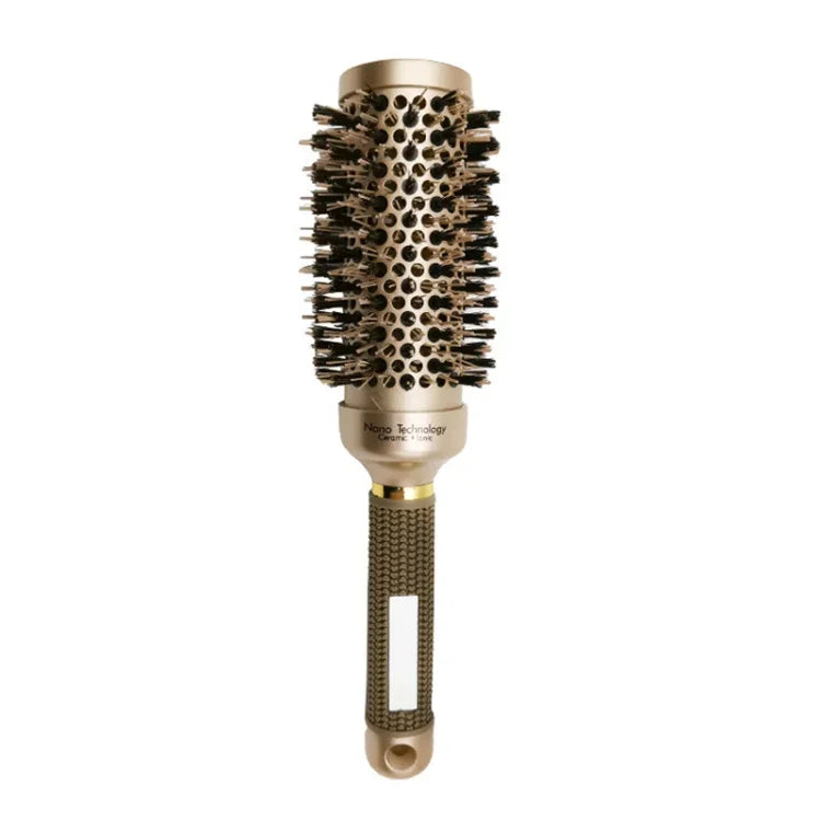 High Temperature Resistant Ceramic Bristles Roller Comb Nylon Needle Cylinder Curling Comb, 25, 32, 45, 53