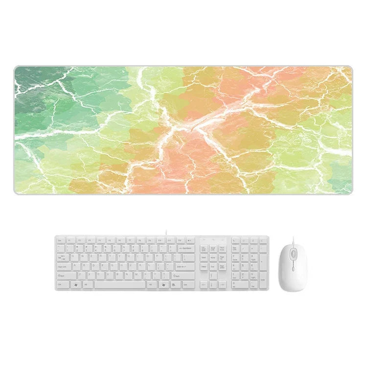 Marbling Wear-Resistant Rubber Mouse Pad, 300x800x4mm, 400x900x2mm, 400x900x3mm