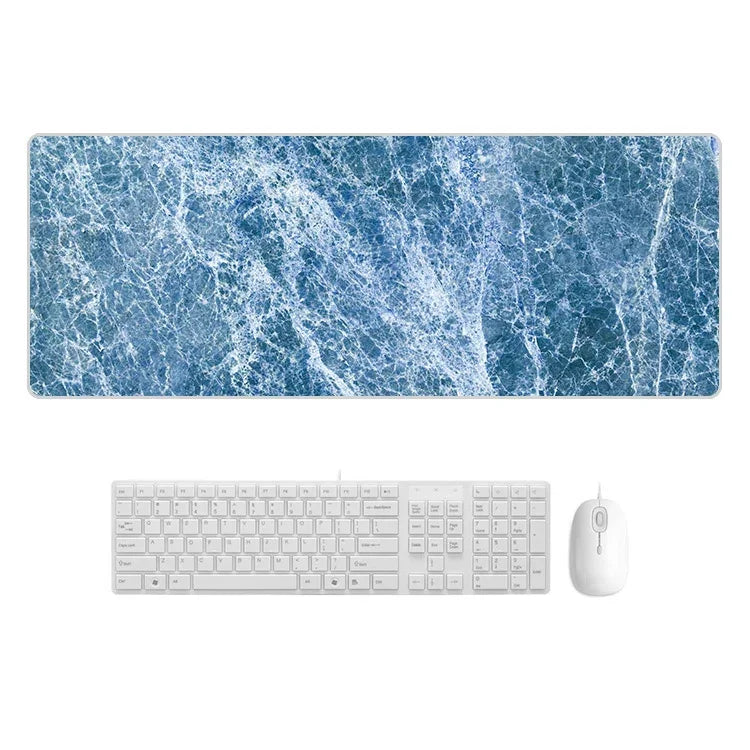 Marbling Wear-Resistant Rubber Mouse Pad, 300x800x4mm, 400x900x2mm, 400x900x3mm
