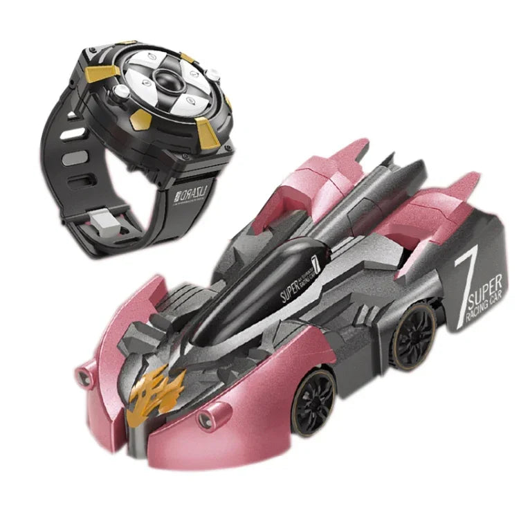 Remote Control Wall Climbing Car Mini Electric Remote Control Car Children Toy, Red Charge Handle RC Edition, Red Flame Handle RC Edition, Blue Break Handle RC Edition, Blue Lightning Handle RC Edition, Red Charge Watch RC Edition                      ...
