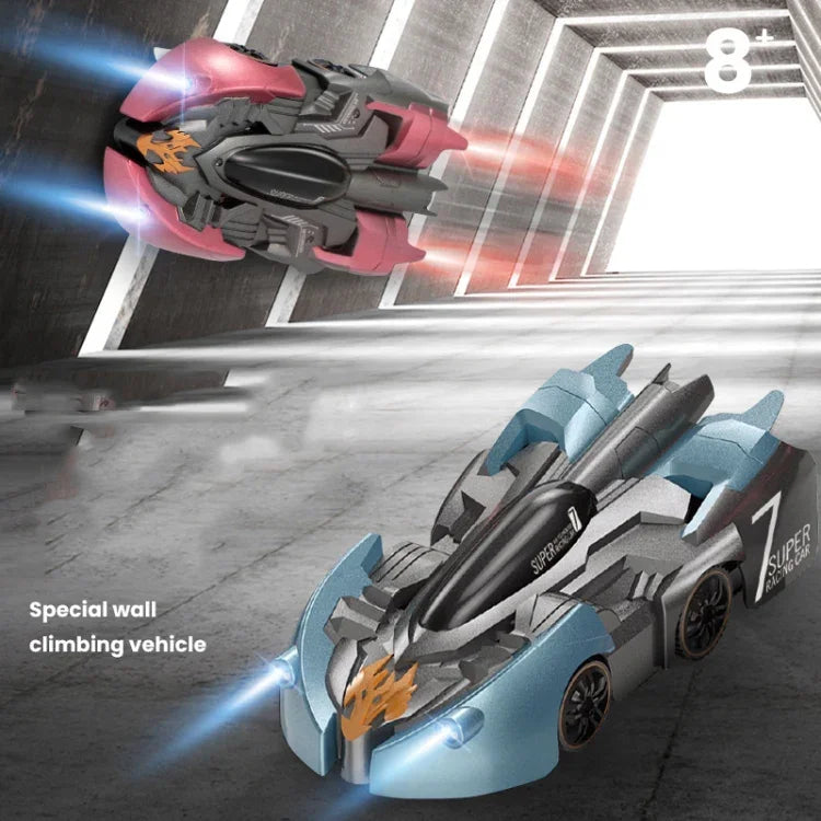 Remote Control Wall Climbing Car Mini Electric Remote Control Car Children Toy, Red Charge Handle RC Edition, Red Flame Handle RC Edition, Blue Break Handle RC Edition, Blue Lightning Handle RC Edition, Red Charge Watch RC Edition                      ...