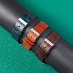 HB001 Color-Changing  Retro Oil Wax Leather Ultra-Thin Universal Watch Strap, 18mm, 20mm, 22mm
