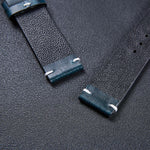 HB001 Color-Changing  Retro Oil Wax Leather Ultra-Thin Universal Watch Strap, 18mm, 20mm, 22mm