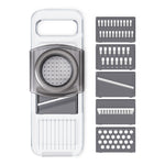 Multi-Function Slicker Kitchen Gadget Potato Slice Grater, Three Knives Gray, Six Knives Gray