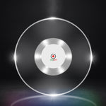 LED Flashing Coaster Bar KTV Cocktail Base Light Luminous Coaster, Round White Light, Round Color Light, Upgrade Anti-slip Round White Light, Upgrade Anti-slip Round Color Light