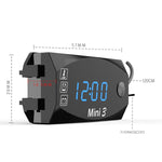 Voltage Clock And Temperature 3 In 1 LED Electronic Meter Large-Screen Digital Display Waterproof And Dustproof Voltmeter, 3 In 1 LED Red Light, 3 In 1 LED White Light, 3 In 1 LED Green Light