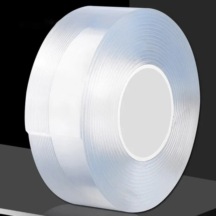 Transparent Double-Sided Adhesive Nanotic Tape Water Washing Non-Trace Tape, 1x30x1000mm, 1x30x2000mm, 1x30x3000mm, 2x30x1000mm, 2x30x2000mm, 2mm x 3cm x 3m, 2x30x5000mm